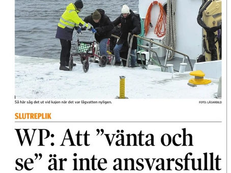 Slutreplik om kajprojektets slutnota