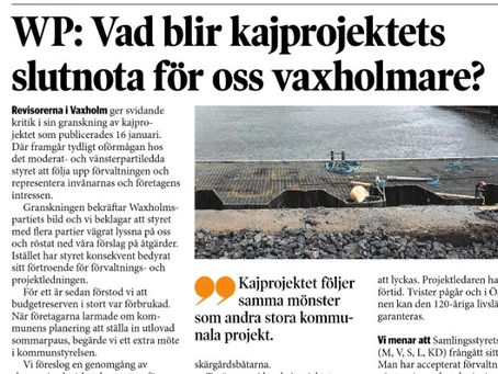 Apropå revisorernas svidande kritik