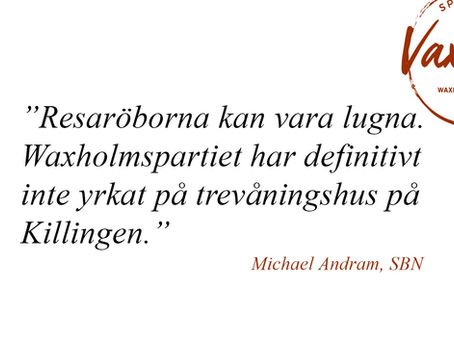Resaröborna kan vara lugna!