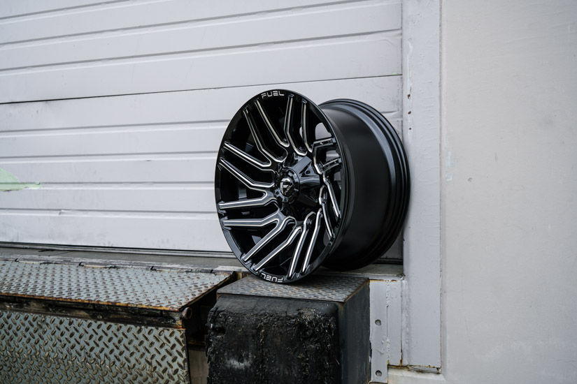 FUEL TYPHOON 20X10 6LUG ET-18 GLOSS BLK N MILLED A2L_1121