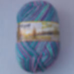 Ball of patterned sock yarn
