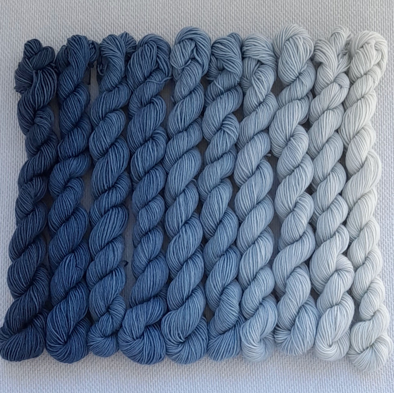 Denim Fade Set 10 x 25gm minis 4ply