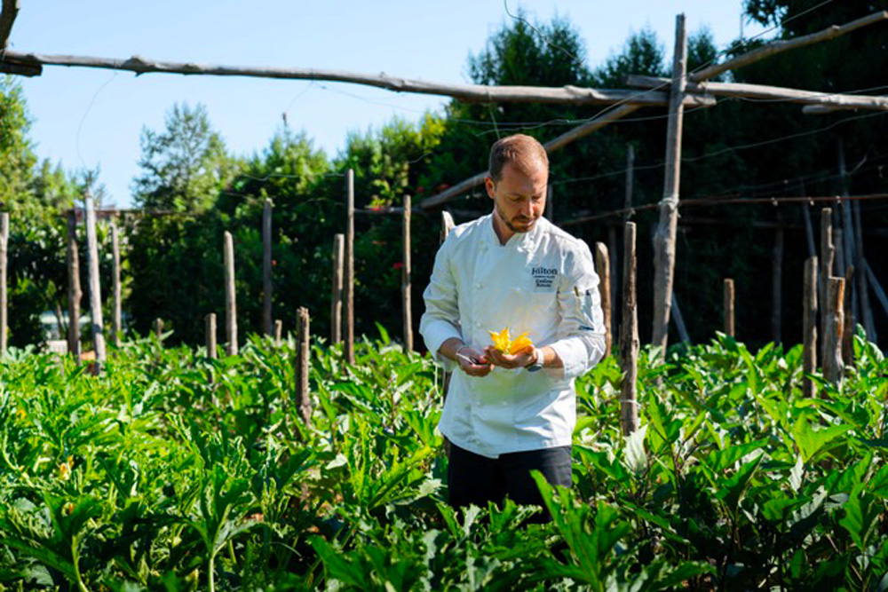 Executive Chef Emiliano Mancini all'Hilton Sorrento Palace