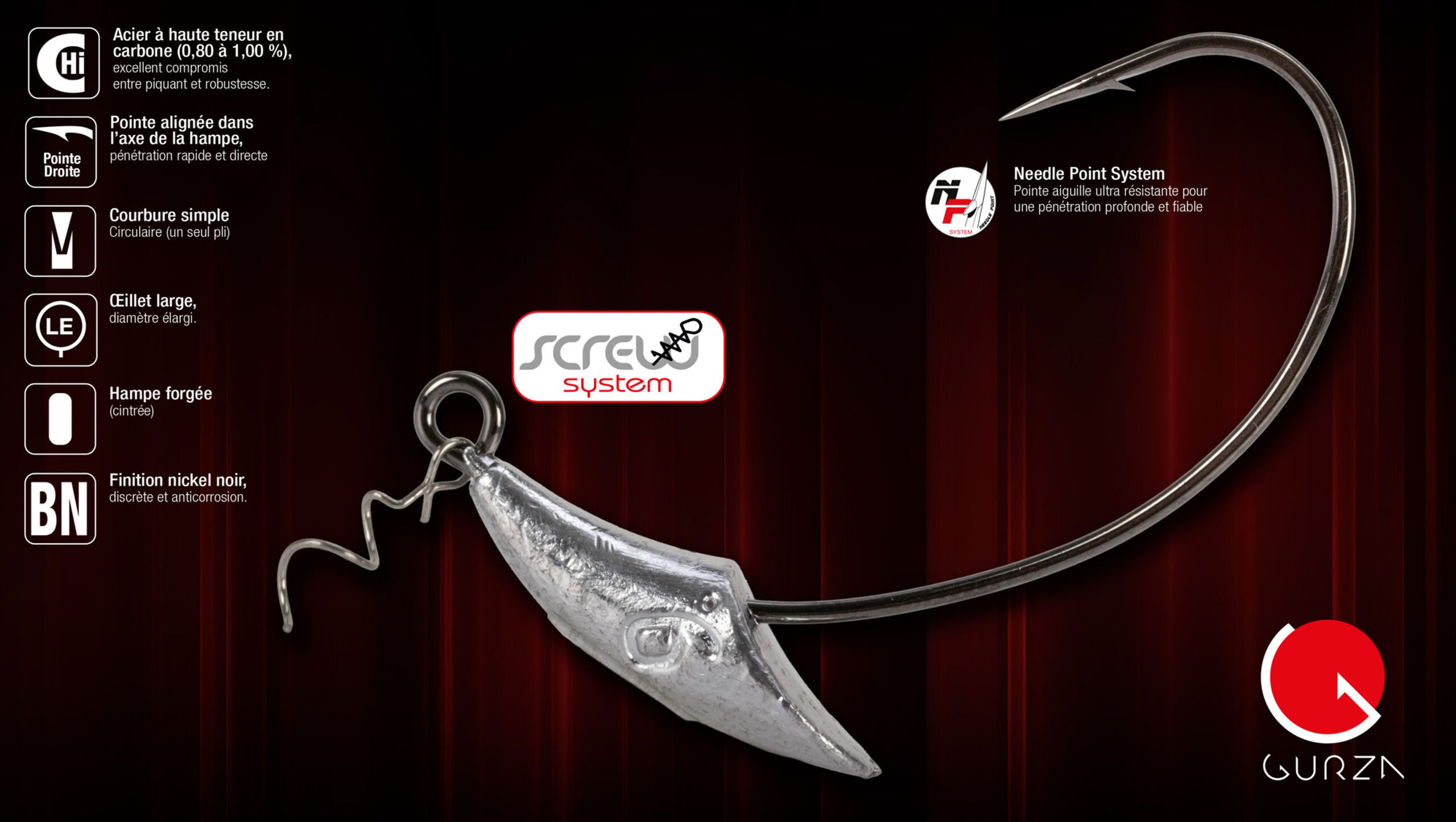 Tête Plombées GURZA Yoke Swim Bait W