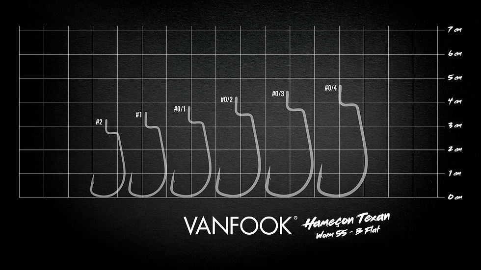 Thumbnail: Hameçons Texans VANFOOK - 55B Flat