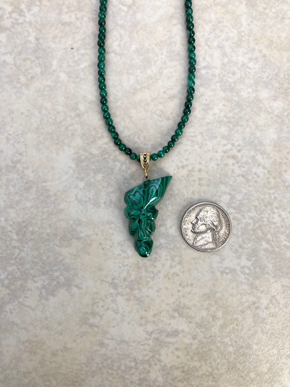Thumbnail: Carved Malachite