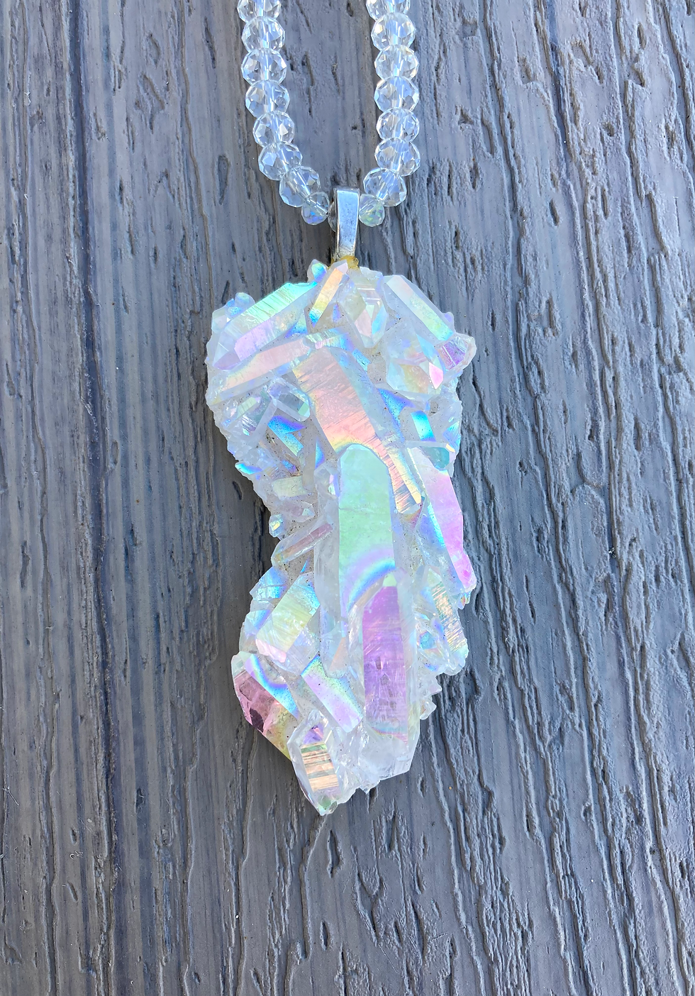 Aurora Quartz Crystals Statement