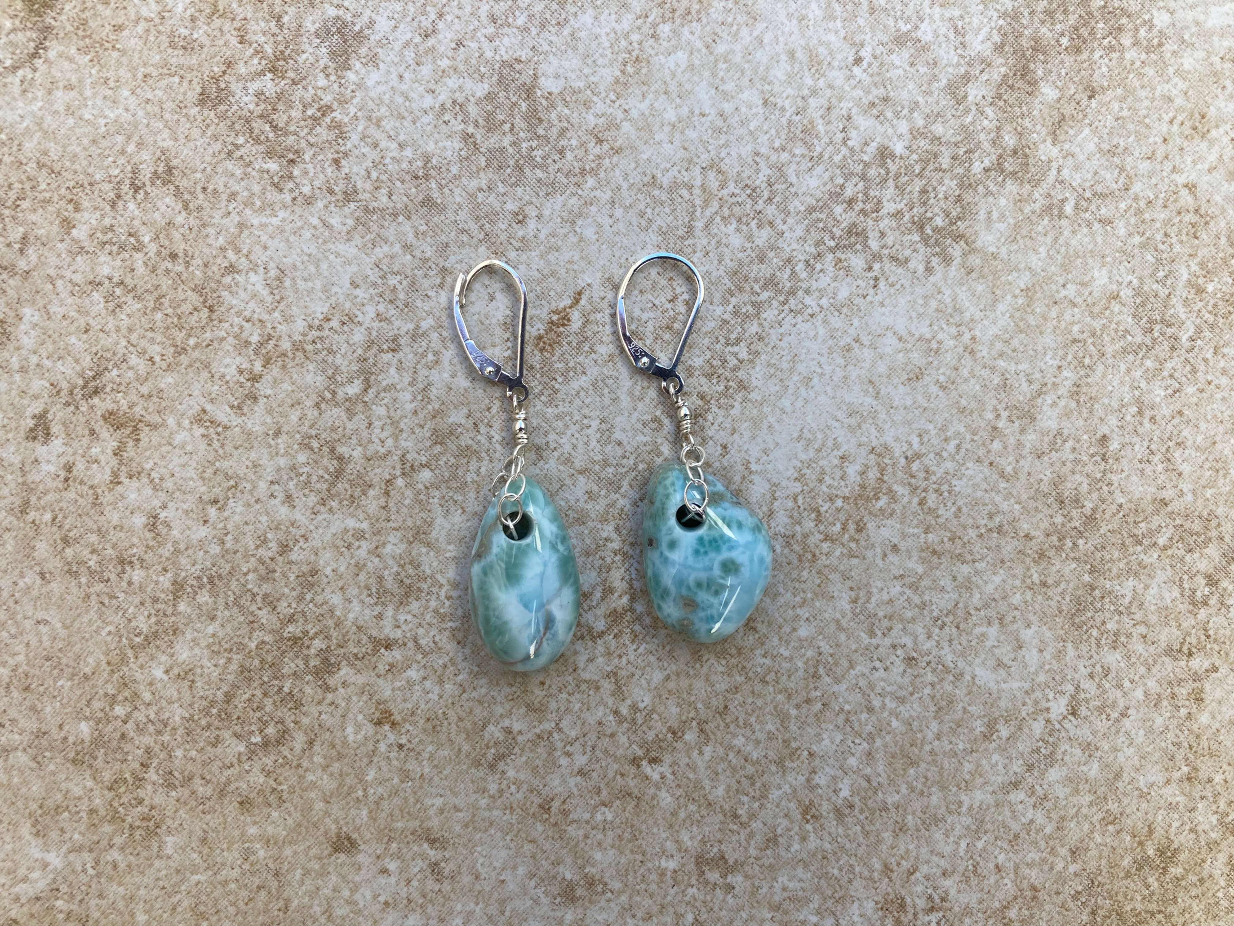 Larimar Drop Earrings