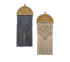 V BOHO Macrame Wall Hanging Tapestry Wall Décor for Living Room ( Set Of 2 )