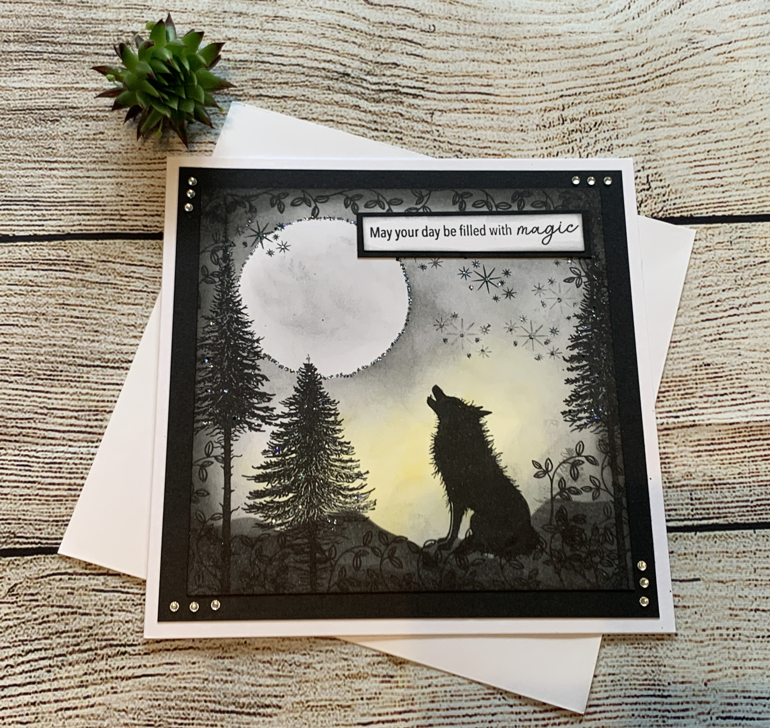 Maka Howling at the Moon Card