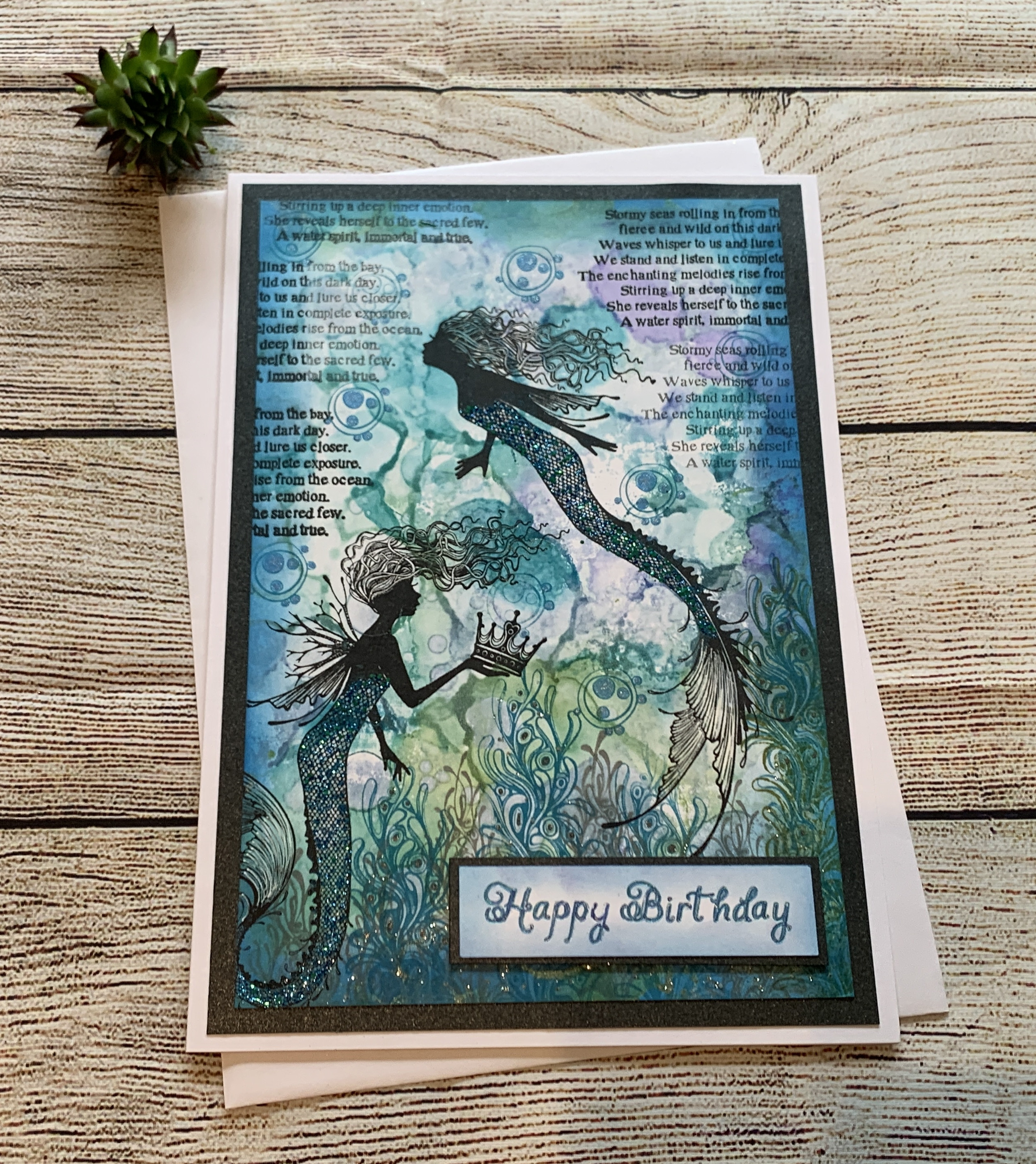 Zelith and Althea Crown Happy Birthday Card