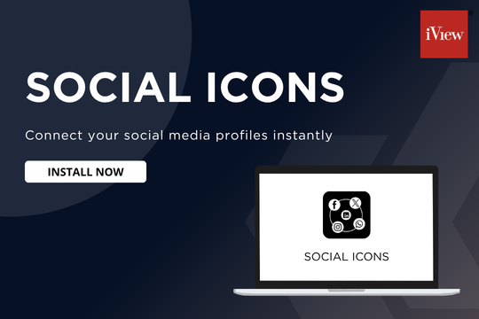 Social icons banner