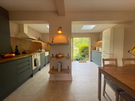 Modern kitchen interior, excellent property maintenance