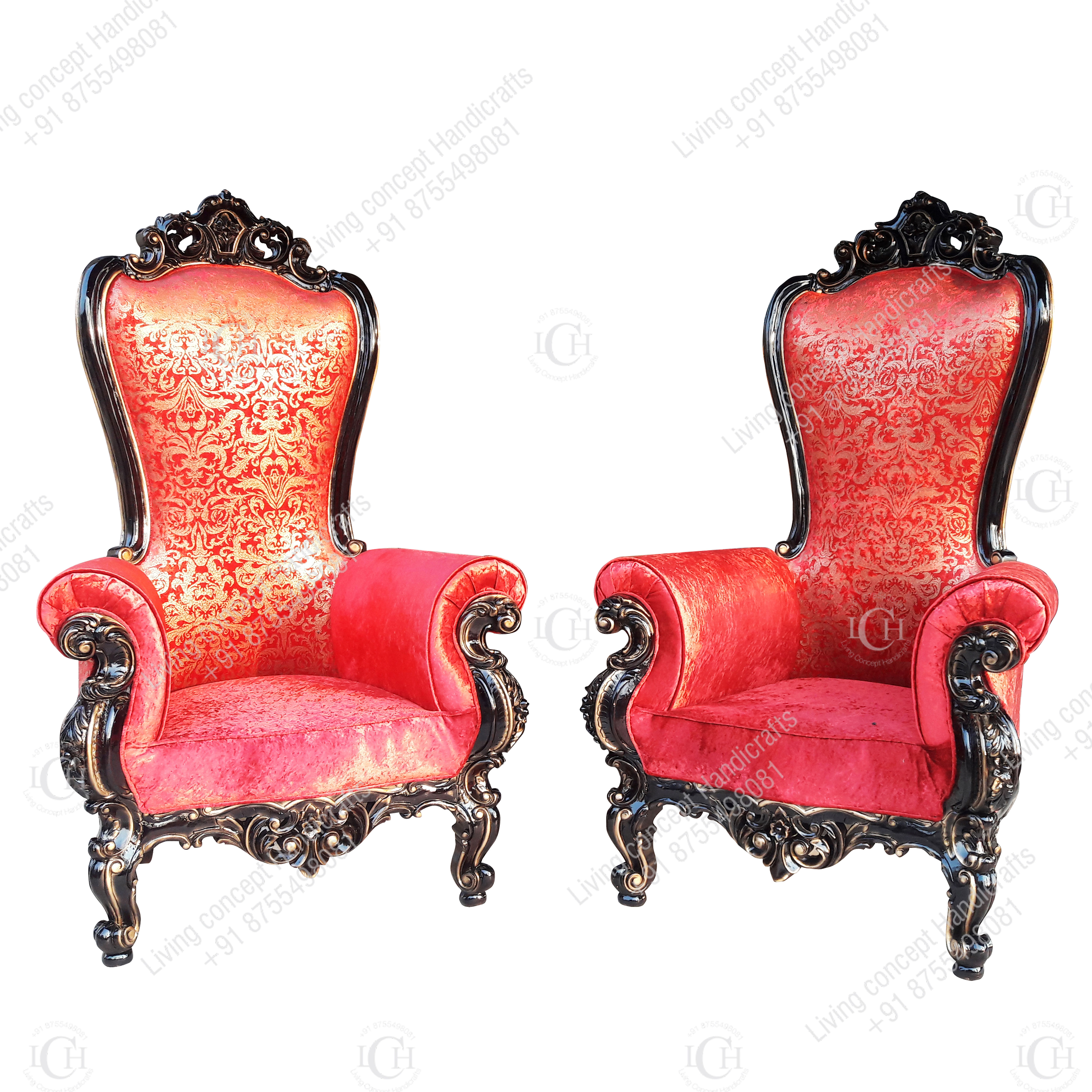 Throne Chair(Pair of 2)