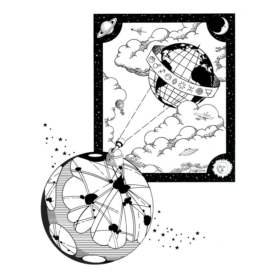 Mars and Earth