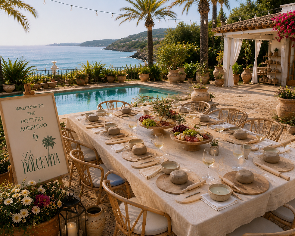 Ceramics Party by the Pool