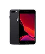 iPhone 8 Plus in Charcoal front and back