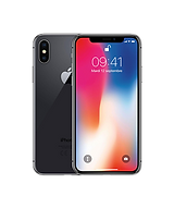 iPhone X in charcoal front and back