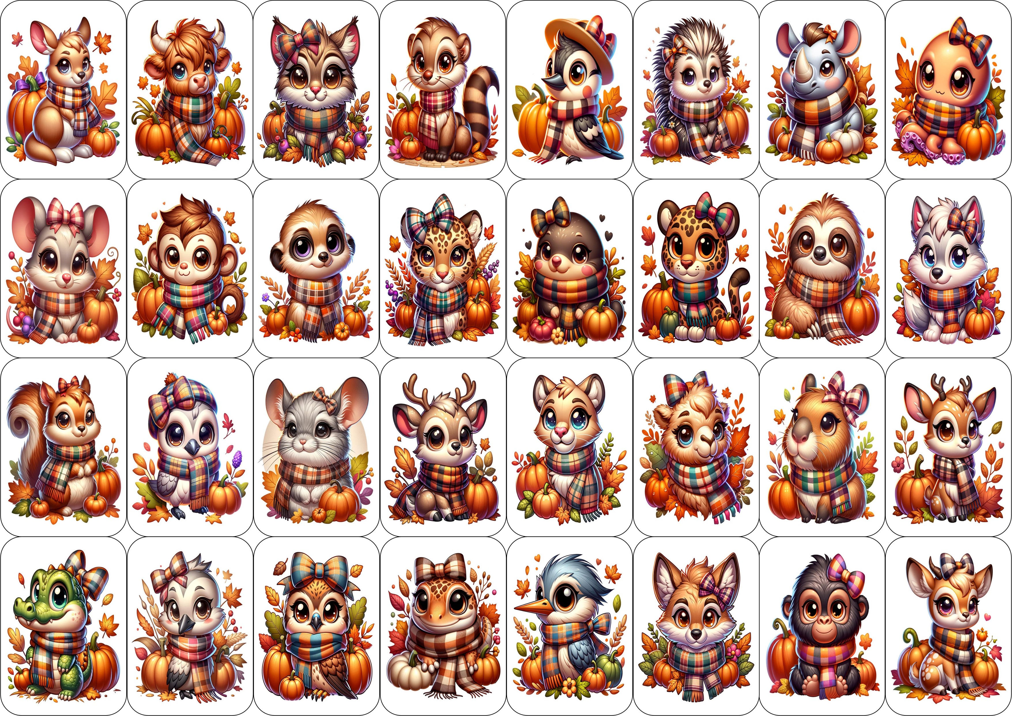 Pegatina Halloween Animal Variado 2