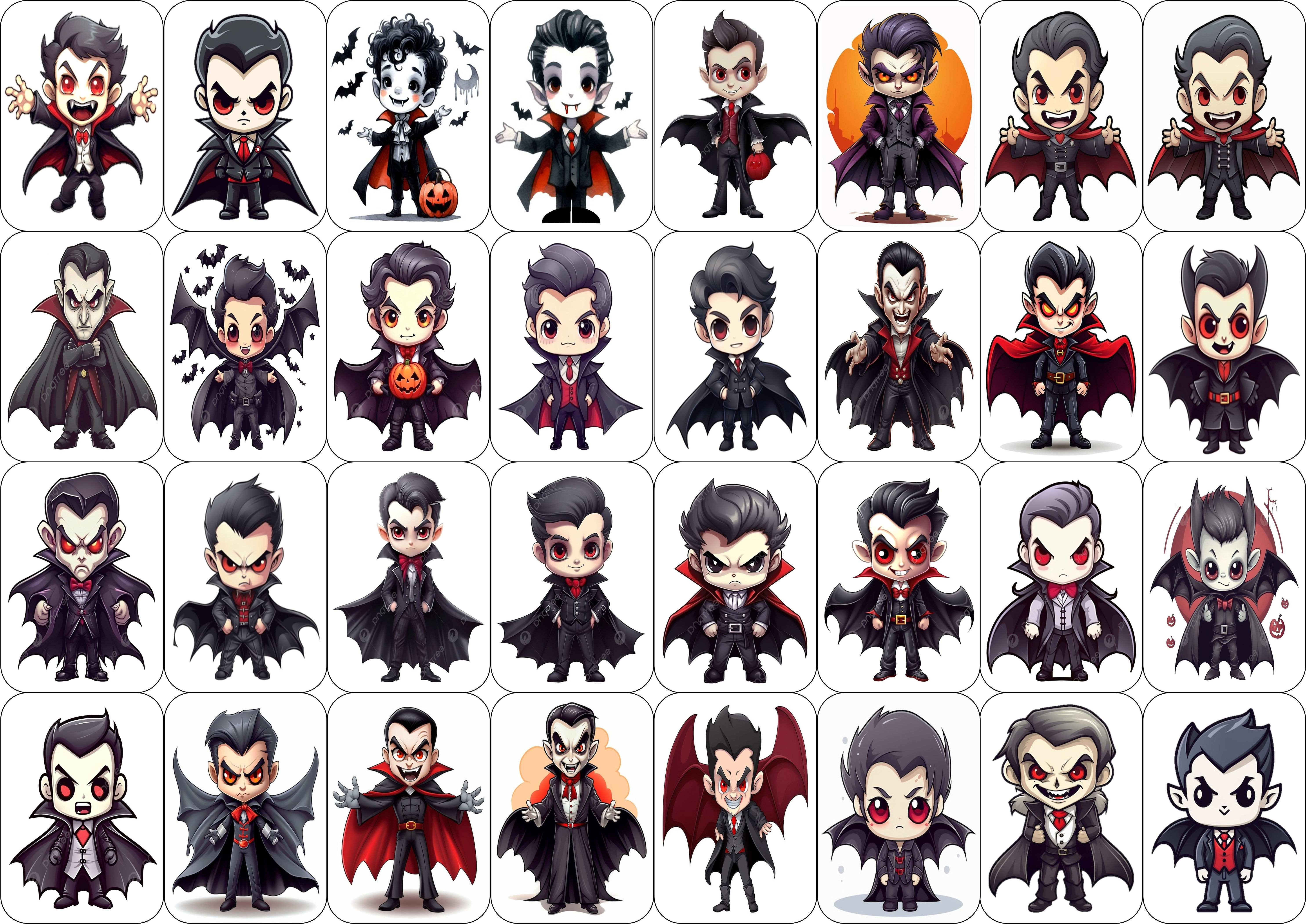 Pegatina Halloween Vampiro