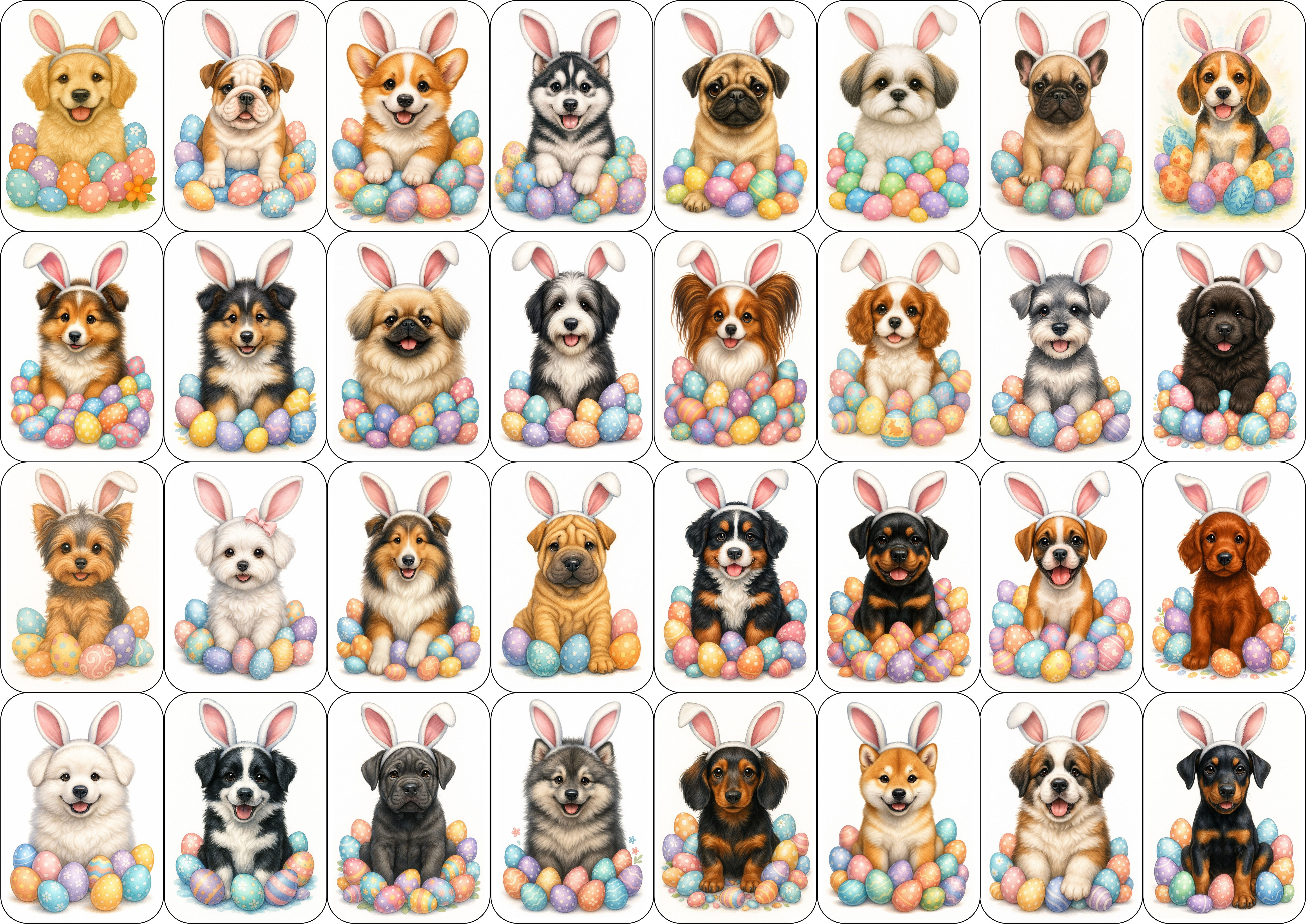 Pegatina Pascua Perro