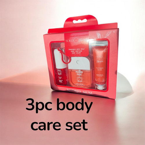 Red set 3pc body care - Cherry scent | Glam Gio Lashes LLC