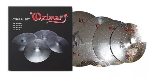 Paquete de platillos marca Ozimar, Cymbal Set