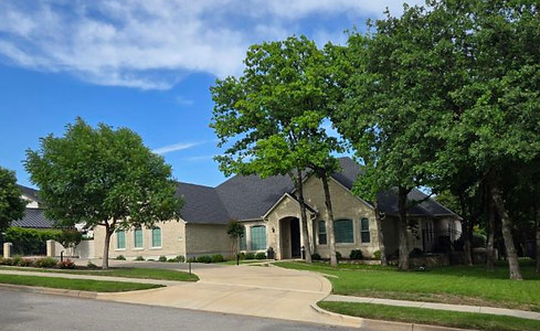 Southlake built home front elevation