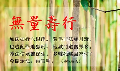 第十品：無量壽行（學佛不病）