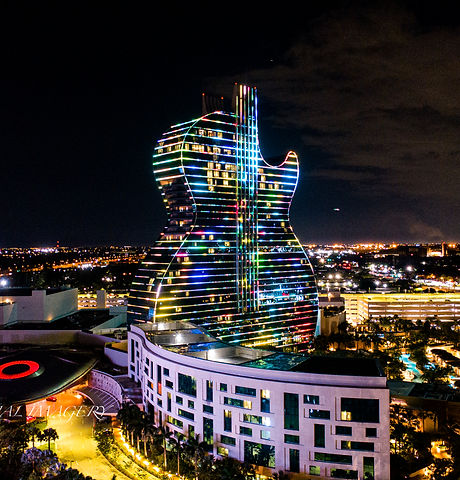 Aerial night photograghy