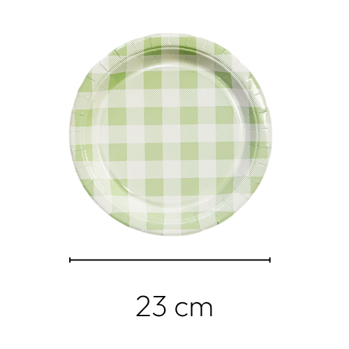 Miniatura: Platos Verdes Picnic Grandes, 20 pzas