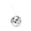 Miniatura: Vaso Bola Disco Plateado (1 pza)