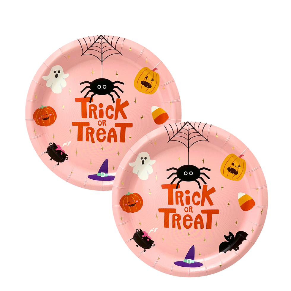 Miniatura: Platos Grandes de Halloween, 8 pzas