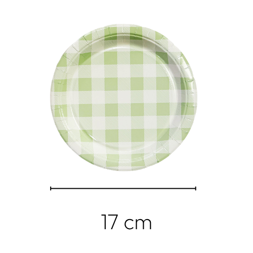 Miniatura: Platos Verdes Picnic Pequeños, 20 pzas