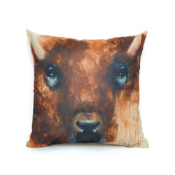 Coussin bison 18x18po : 45$
