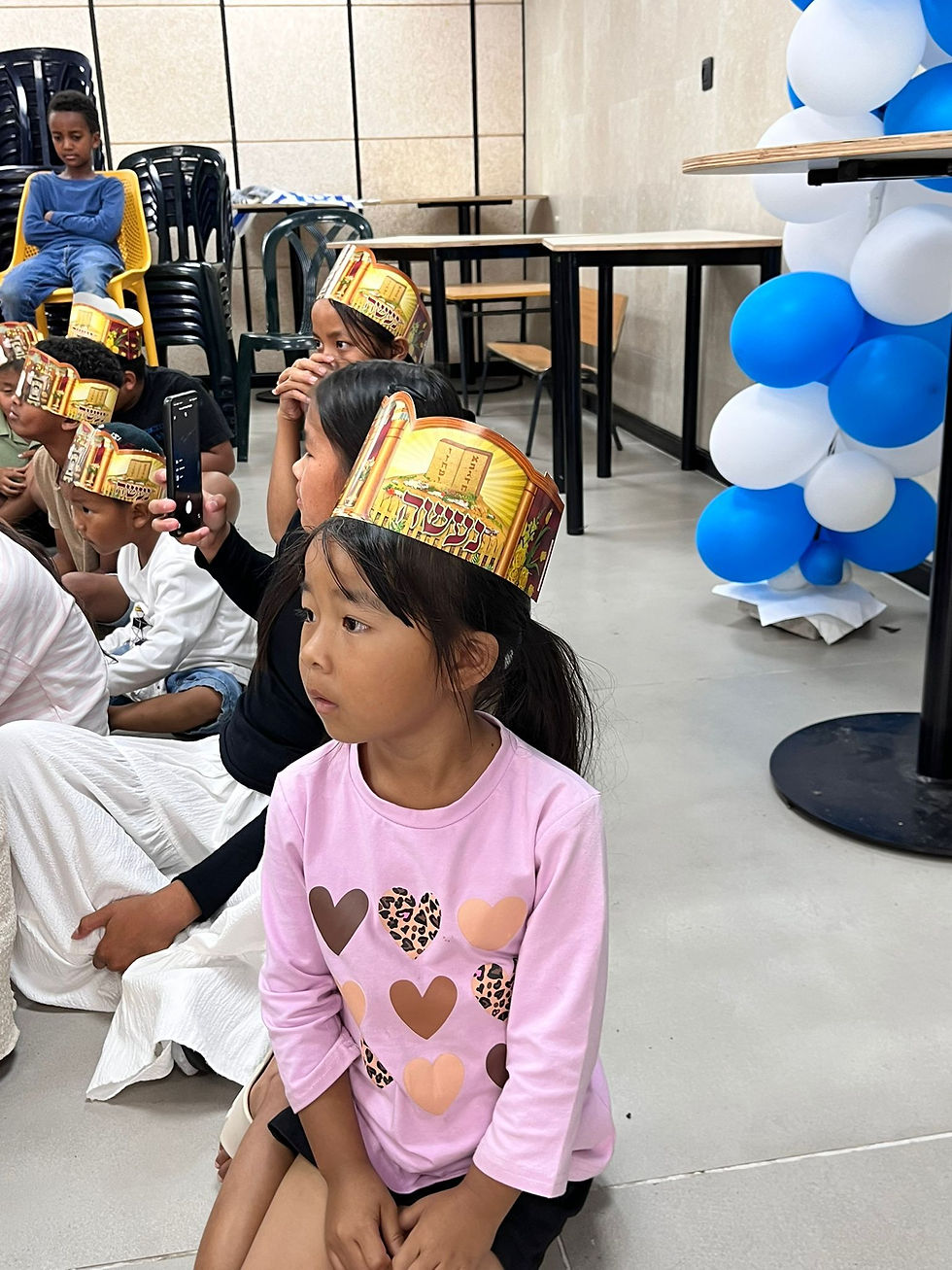 Menashe's daughter Esther at her kindergarten.