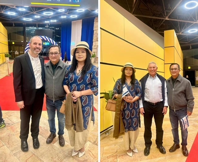 Degel Menashe's Jessica and Isaac with Dy Director-Gen, Moshe Pines and Chairman, Doron Almog.