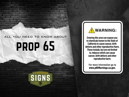 Understanding Prop 65 Signs: What They Are and Why They Matter