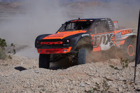 Custom race wrap on a trophy truck in El Cajon desert event