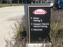 wayfinding signage that is outside of the building