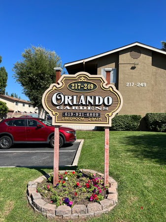 Monument sign made from routed HDU material