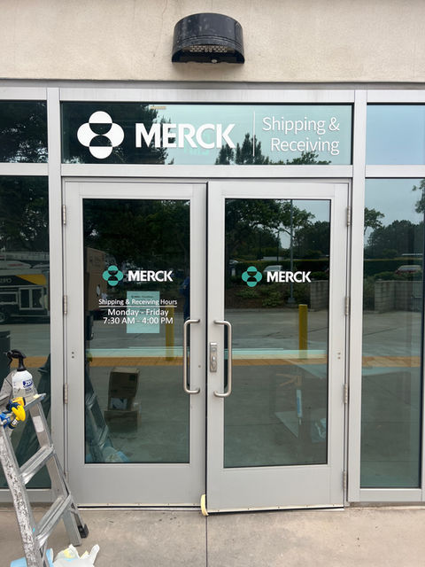 installed window stickers