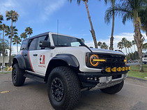 spot graphics installed on company vehicle ford bronco