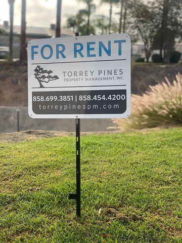 Local real estate company in el cajon for rent signage.