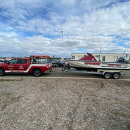 boat and truck graphics  for the san diego lifeguards