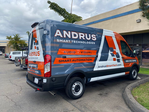 Local El Cajon automobile wrapper, wrapped this transit van.