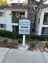Future resident parking only signs for property management