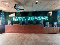 neon rope lights for kona brewing -stadium signage