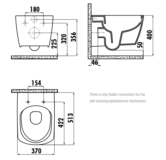 Thumbnail: Elegant Rimless Wall Hung Pan Combined Bidet