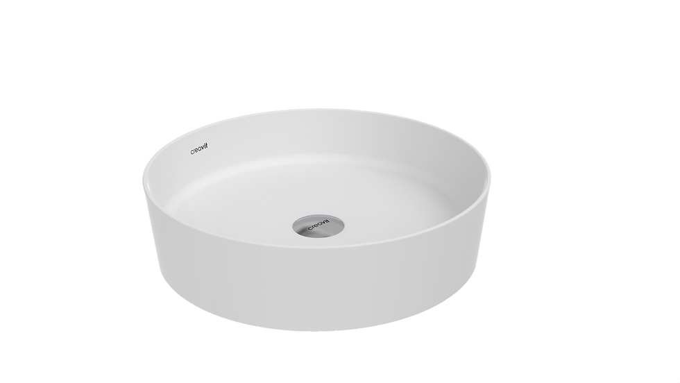 Thumbnail: Loop Round Bowl Washbasin Ø45 cm Matt White